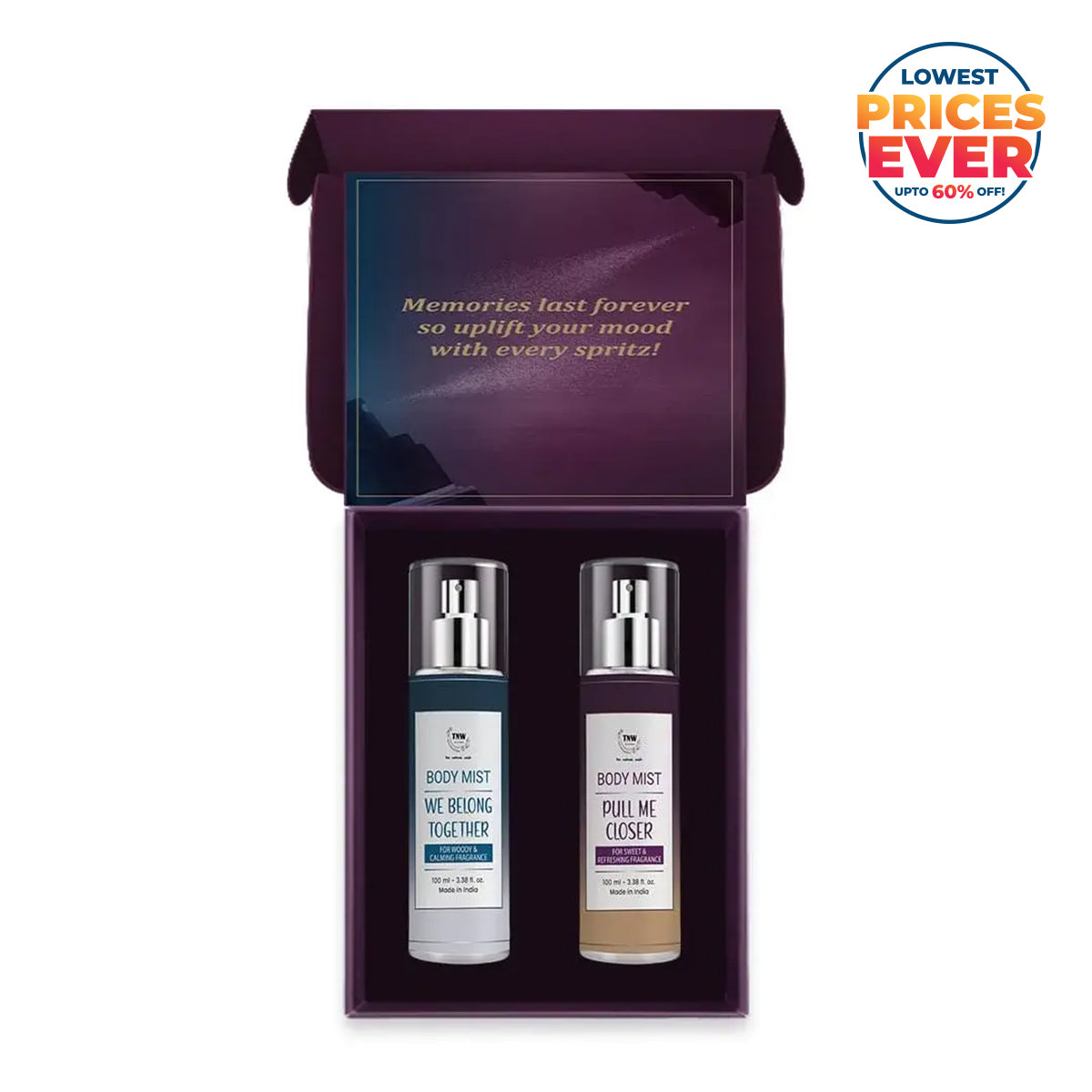 Body Mists - A Duo Of Sweet & Spicy Fragrance