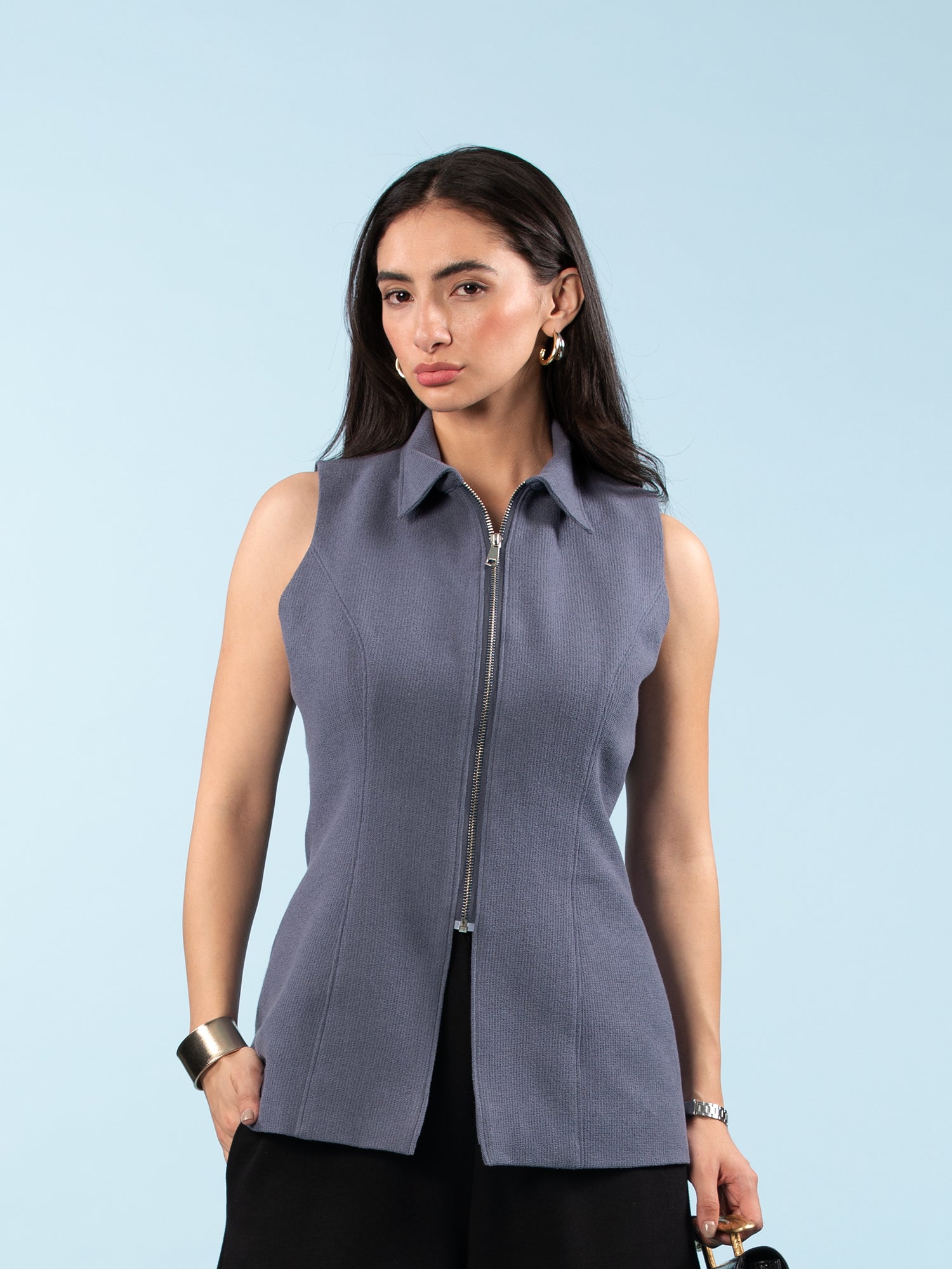 Buy Vest with Zipper Closure in India at Best Price - Zop by
