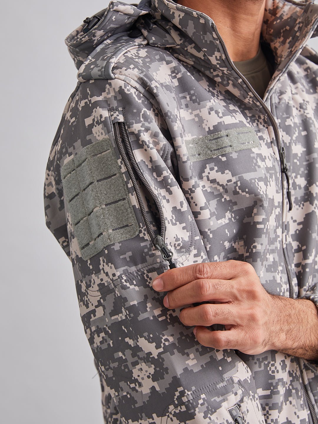 Grey Digital 12 Zip Softshell Wp Lycra Jacket S