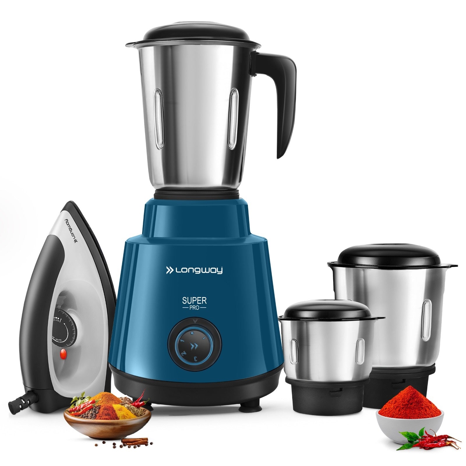 Buy Longway Super Pro Juicer Mixer Grinder | Up to 700 - 750 Watt