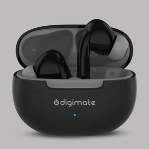 Digimate Jaalsa 300 Mins Playtime TWS Earbuds with Bluetooth 5.3, Dual Mic, 200mAh Battery (DG-EB-JAALSA-02-Grey)