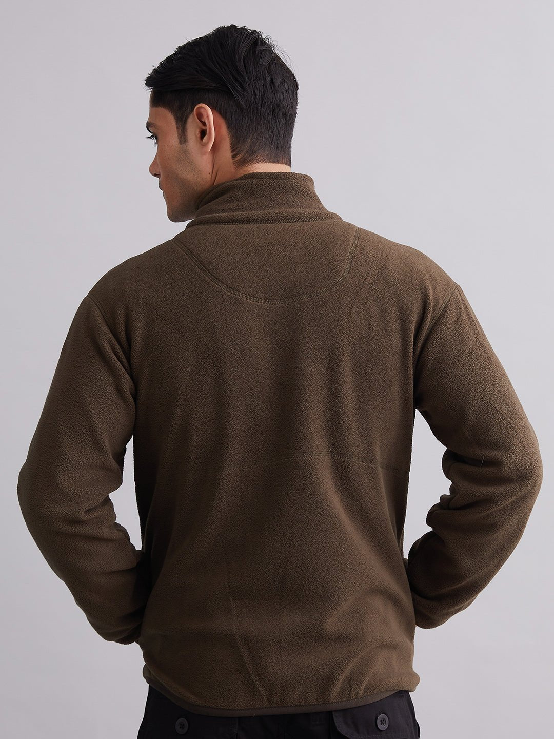 K*n様 2018AW STONE  nylon l jac Buy Men Black Solid Full Sleeves Casual Jacket Online - 766538